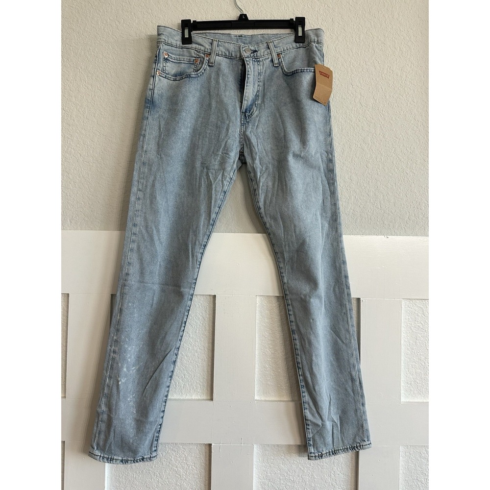 Levi's 512 Slim Tapered Men's Jeans 32x32 Light Wash Blue Denim 5-Pocket